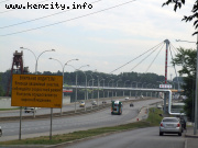 Кузнецкий мост, Кузнецкий проспект, 
Центральный район, взгляд на мост с левого берега Томи