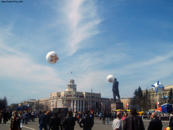 9 мая, празднование на площади советов г. Кемерово